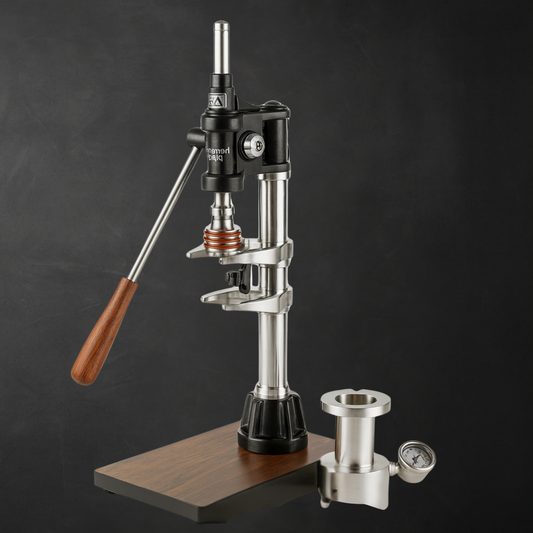 Handpress Espressomaskin i Rostfritt Stål – Pumptryck – Manuell Barista Kaffepress – Lätt att Rengöra – Kompakt Design