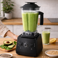 Höghastighets Blender 2400W – Perfekt för Smoothie, Juice & Sojamjölk
