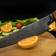Knivset 9-delar i Rostfritt Damaskusstål – Professionella Köksknivar med Ergonomiskt Handtag för Hem & Restaurang