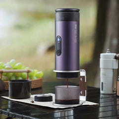 Portabel & Trådlös Espressomaskin – 15 Bar Tryck, Rostfritt Stål, 80 ml Vattentank, Inbyggd Batteri 7500mAh