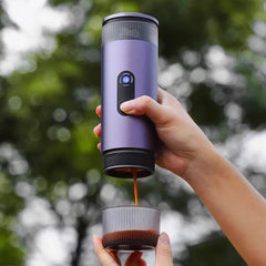 Portabel & Trådlös Espressomaskin – 15 Bar Tryck, Rostfritt Stål, 80 ml Vattentank, Inbyggd Batteri 7500mAh