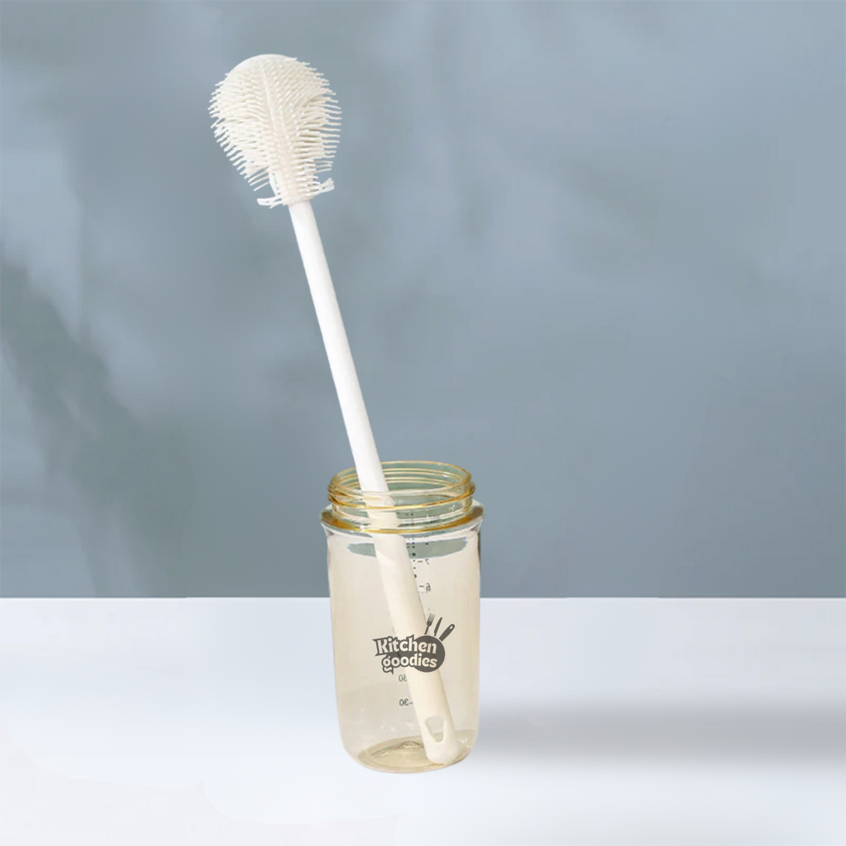 Silikonflaskborste – Hygienisk & Flexibel Rengöringsborste för Flaska, Nappflaska & Termos
