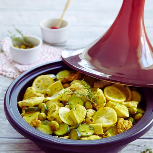 Tagine Gjutjärnsgryta 27 cm – Traditionell Marockansk Kruka för 1–4 Personer