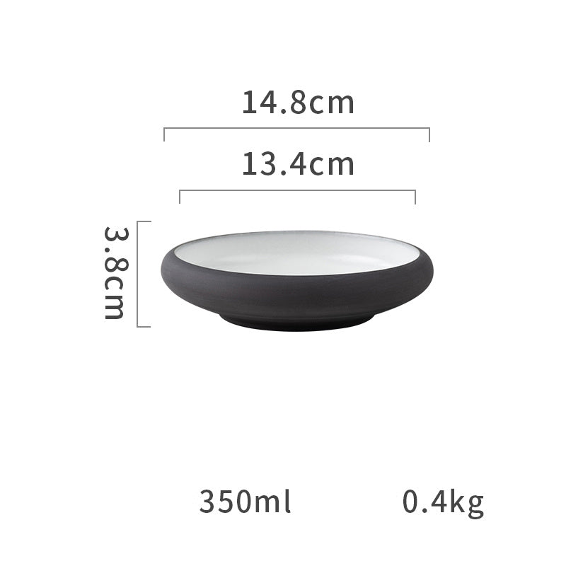 Keramik Tallrik – Matt färgad yta – Ugnsfast & diskmaskinssäker – 15/20/24 cm – Tygform-serien